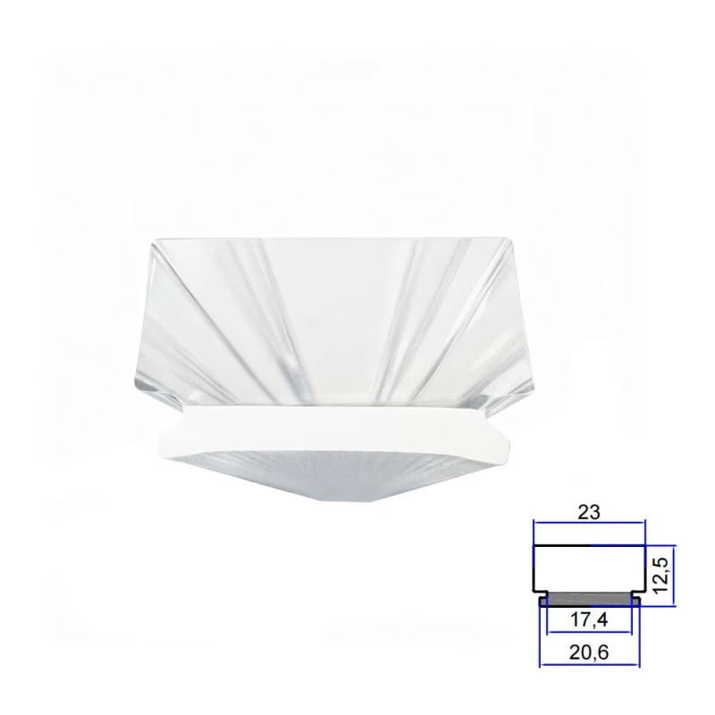 Transparenter extrudierter Lampenschirm aus Acryl Transparenter extrudierter Lampenschirm aus Acryl