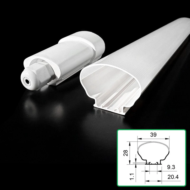 Lineare, leichte, zweifarbige extrudierte Abdeckung