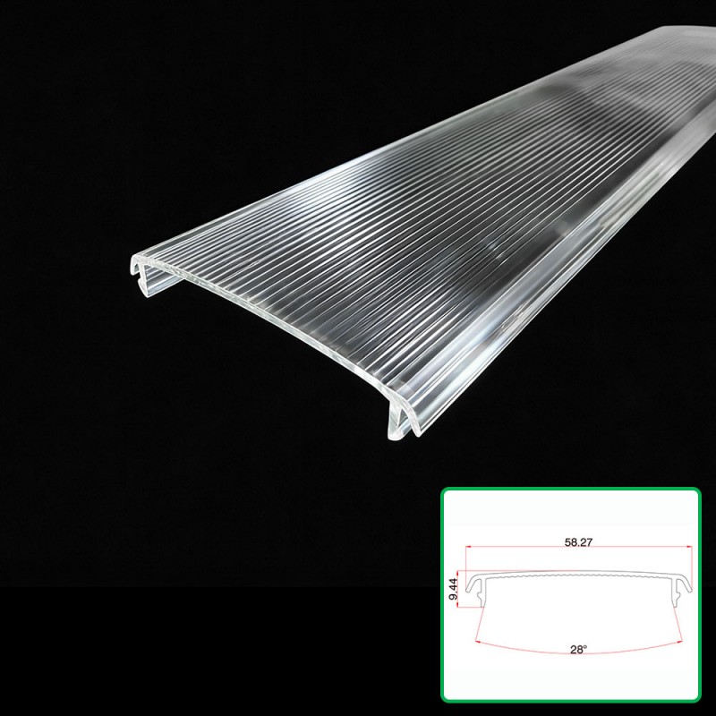 Transparenter extrudierter Lampenschirm aus Polycarbonat
