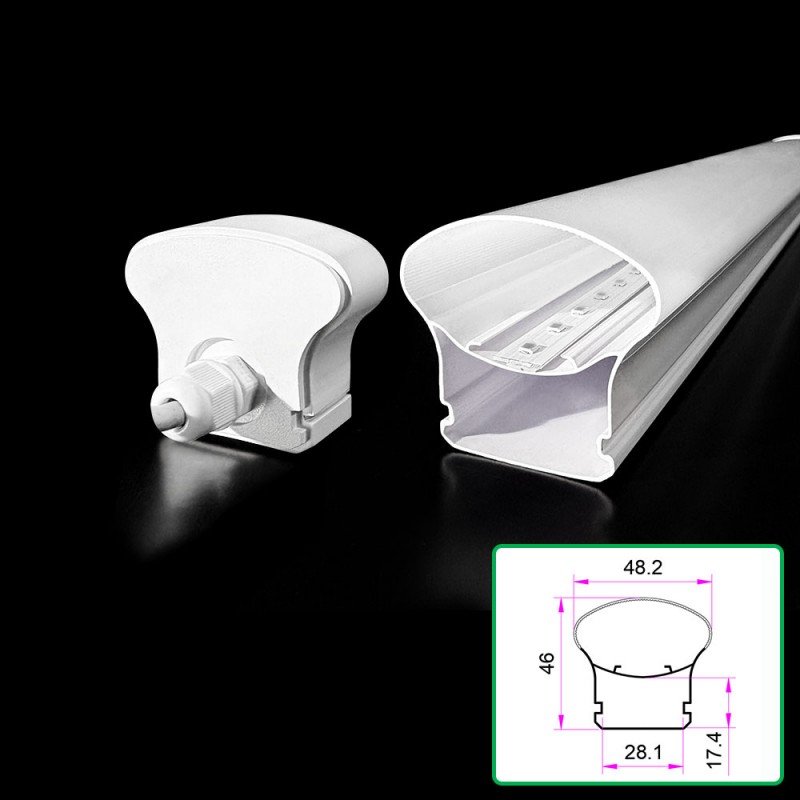 Zweifarbiger extrudierter Lampenschirm aus Polycarbonat