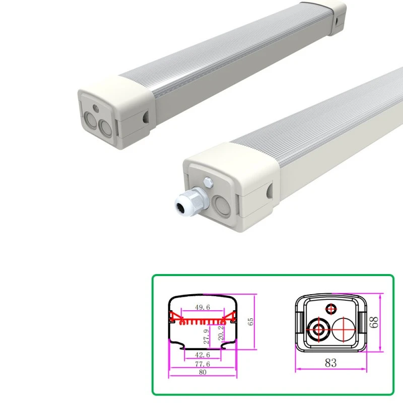 Tri-Proof Light Zweifarbiges extrudiertes Gehäuse